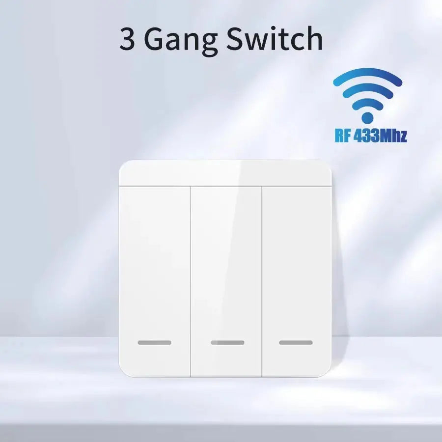 1/2/3Gang Wall Switch RF 433MHz Wireless Light Switch Tuya Smart WiFi Switch Smart Life APP Voice Control With Alexa Google Home 2GETHER 4EVER