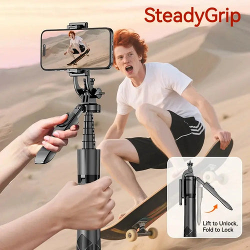 1.8 Meter Auto Pop Open Tripod Selfie Stick for Phone Camera GoPro 360 Rotating Stand with Remote Control for LIVE Vlog Video 2GETHER 4EVER